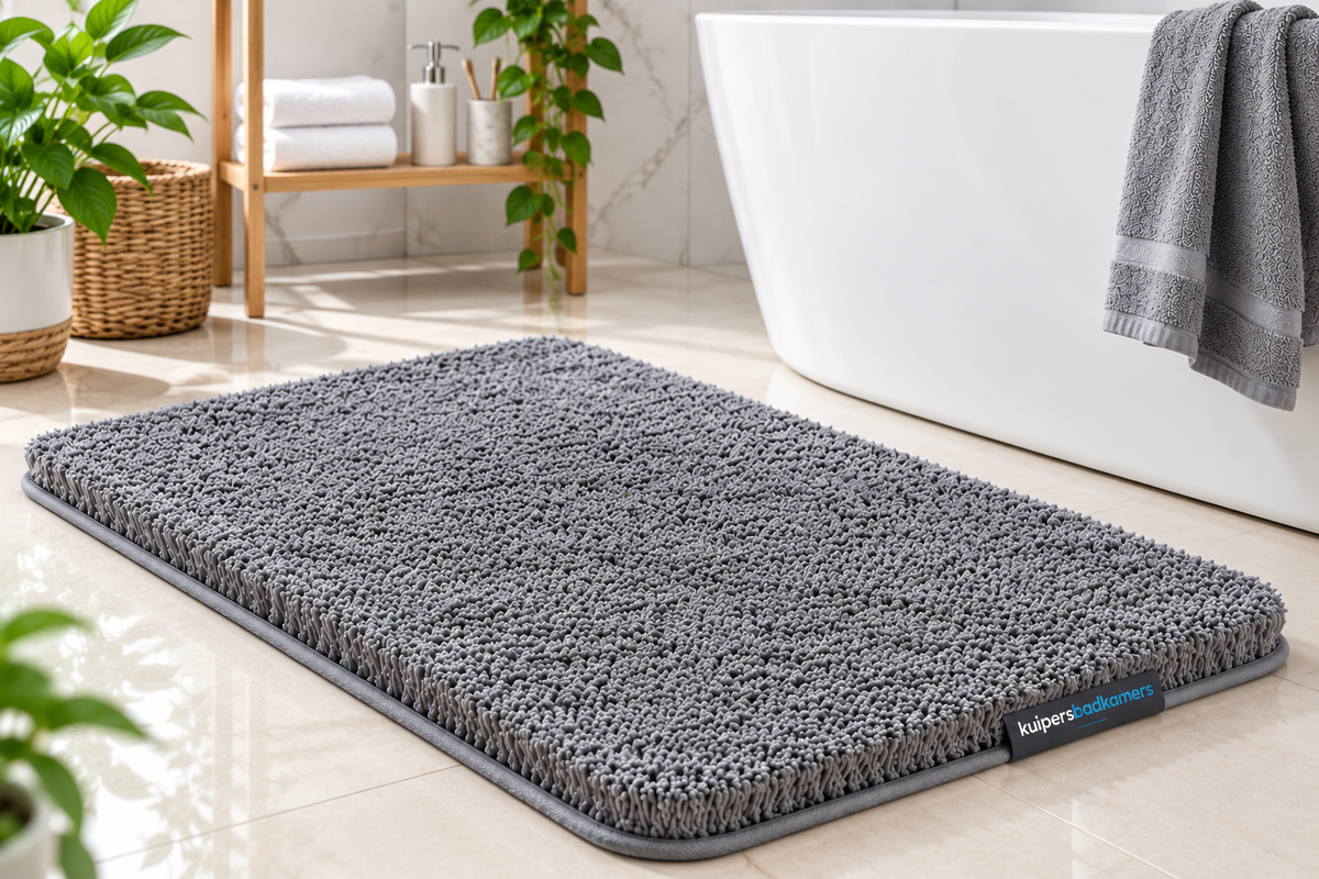 Kuipers Badkamers 20 × 30" Grey Bathroom Bath Mat