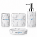 Kuipers Badkamers 4-Piece Marble Bathroom Accessories Set
