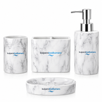 Kuipers Badkamers 4-Piece Marble Bathroom Accessories Set